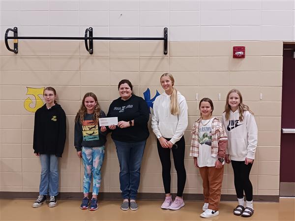Ronald McDonald Donation presented by Gr 6 Leadership